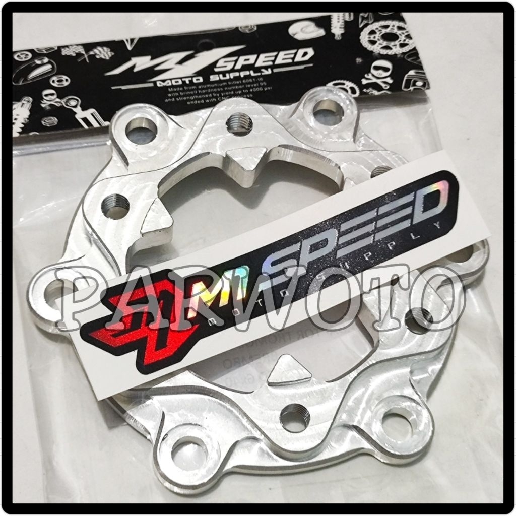 Adapter Adaptor Plendes Piringan Cakram Bremb* Untuk Tromol Depan Yamaha Scorpio  Ori - Original CNC