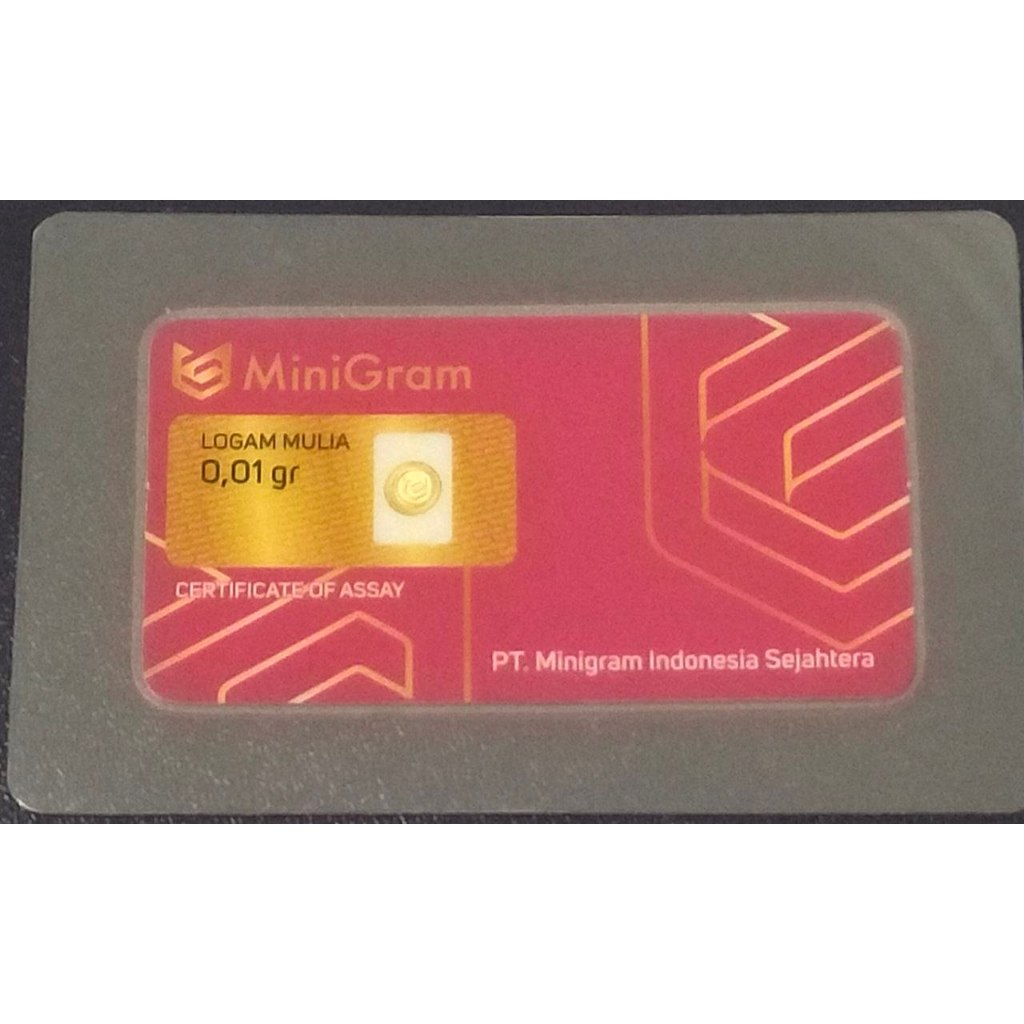 Logam Mulia Emas MiniGram 0,01 Gram