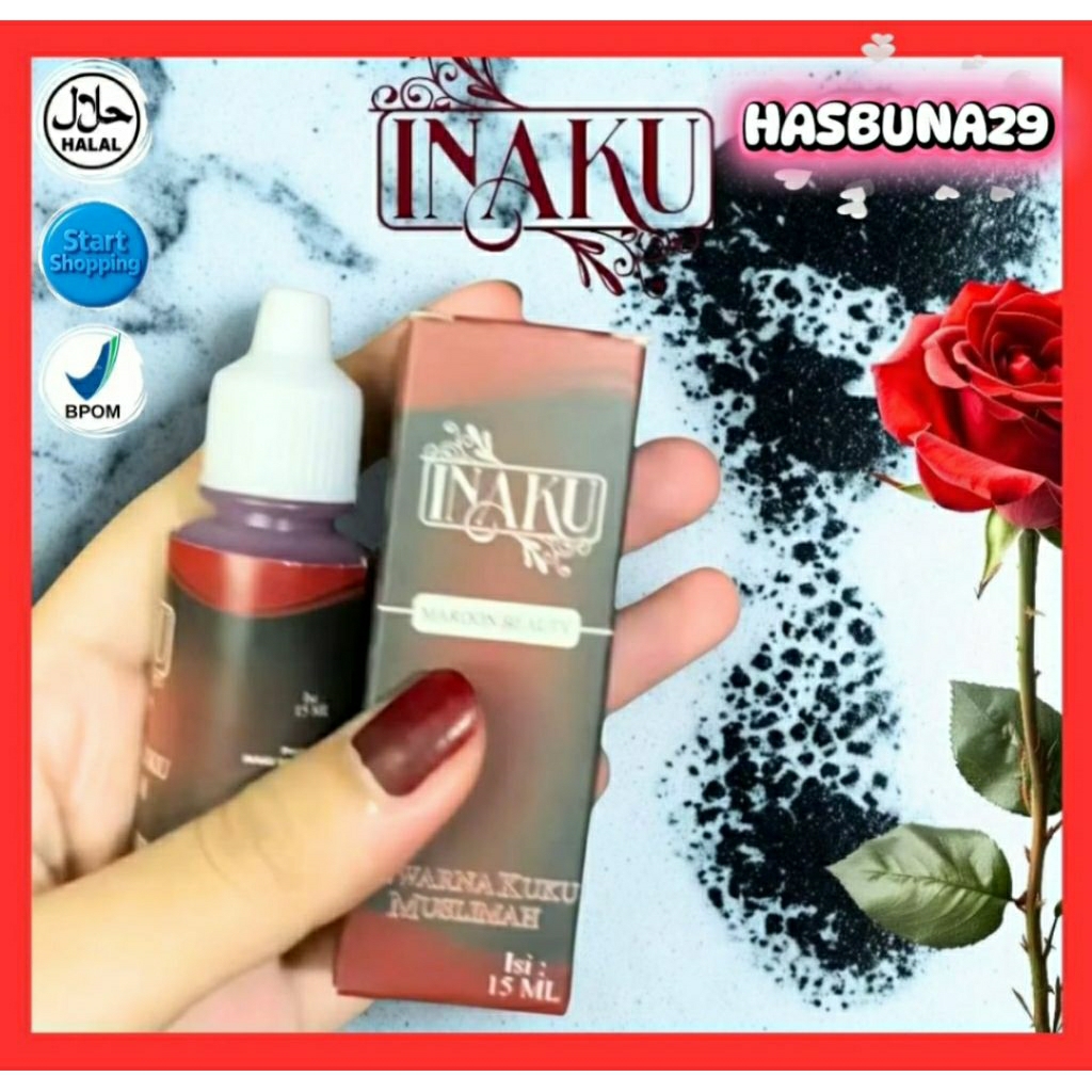 Inai Kuku Muslimah - Warna Maroon,