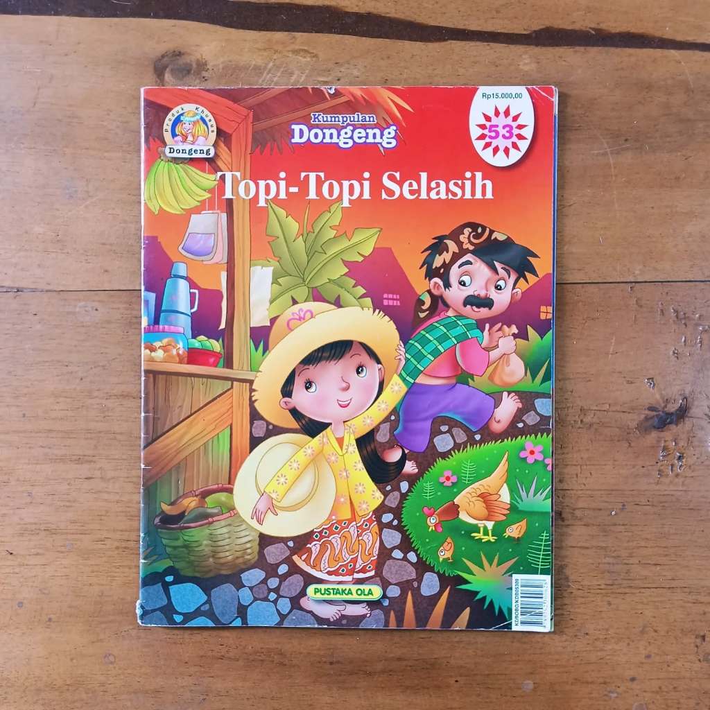 Buku Cerita Anak Pustaka Ola Seri Kumpulan Dongeng Bobo Nomor 53 Topi-topi Selasih Kondisi Bekas Ter