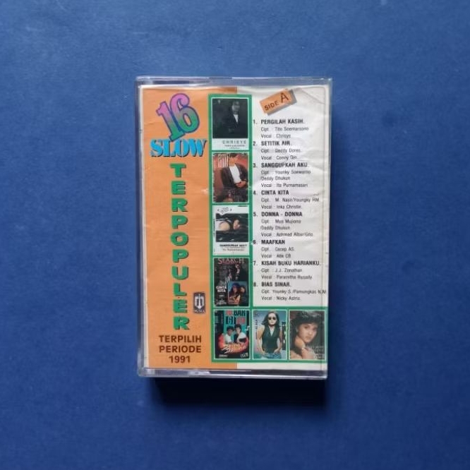 Kaset Pita 16 Slow Terpopuler Terpilih Periode 1991 Prod PT Musica Studio's