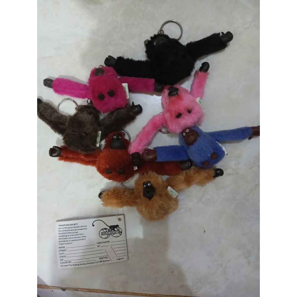 gantungan kunci monyet kipling harga satuan, new