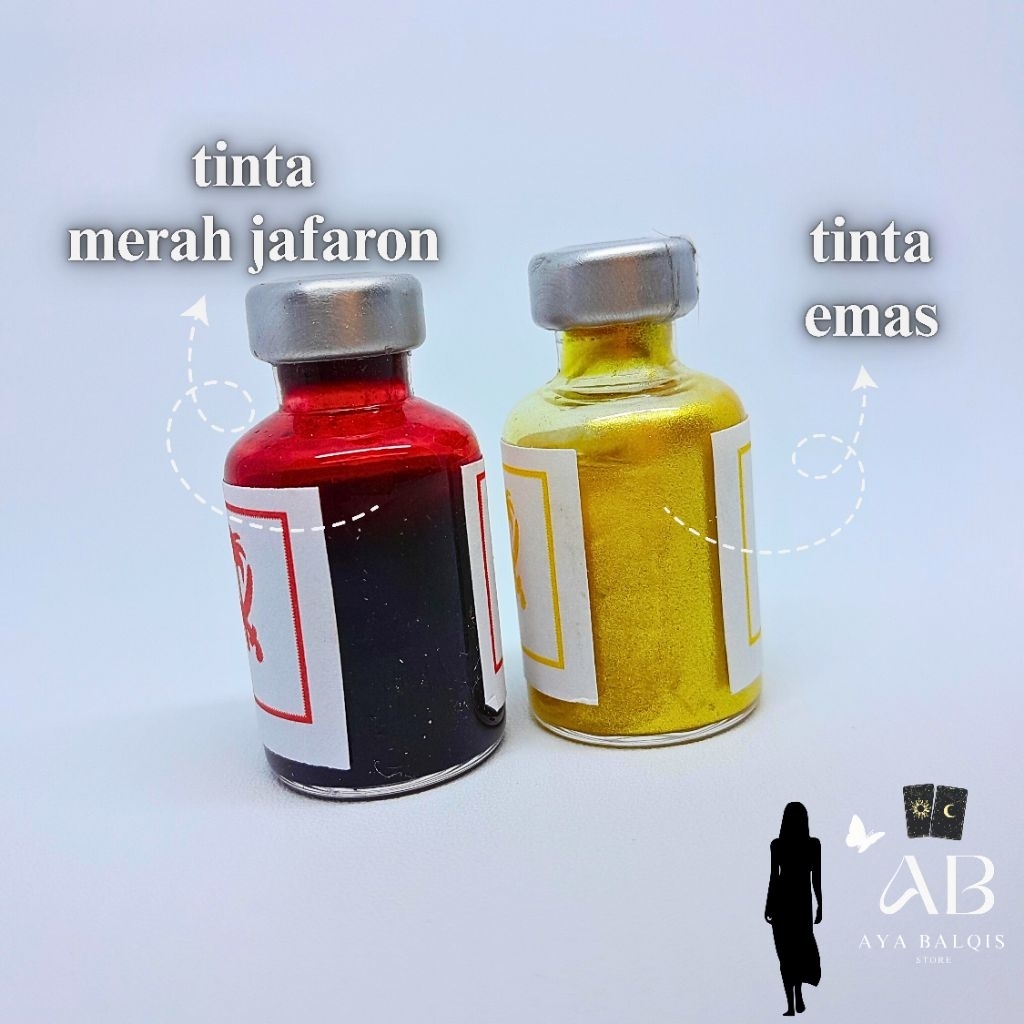 TERMURAH Tinta Mas & Merah Jafaron isi 4ml - Original