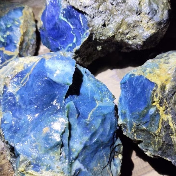 bongkahan batu akik blue Opal Sukabumi 1 kg - sugih stone