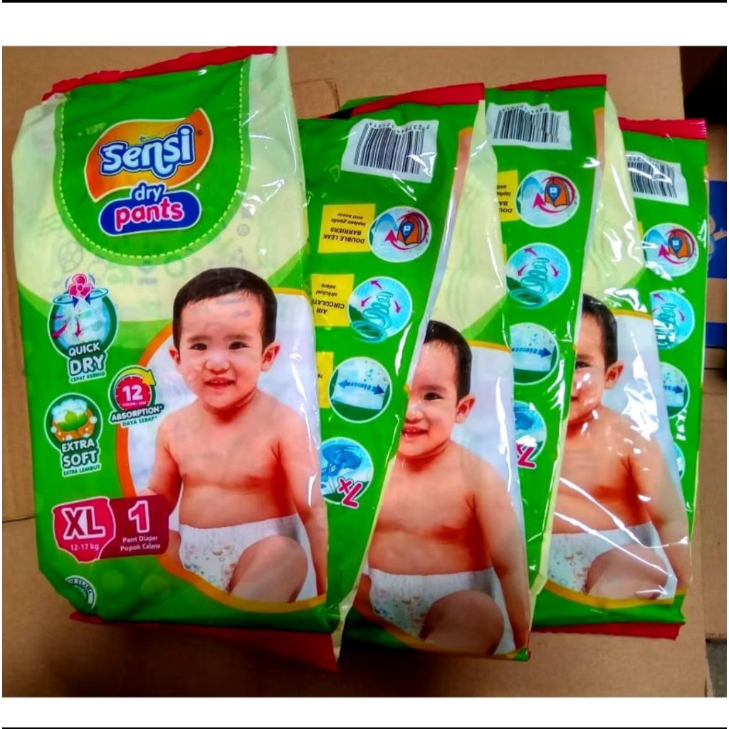 popok Sensi Rencengan L & XL 1 renceng isi 6