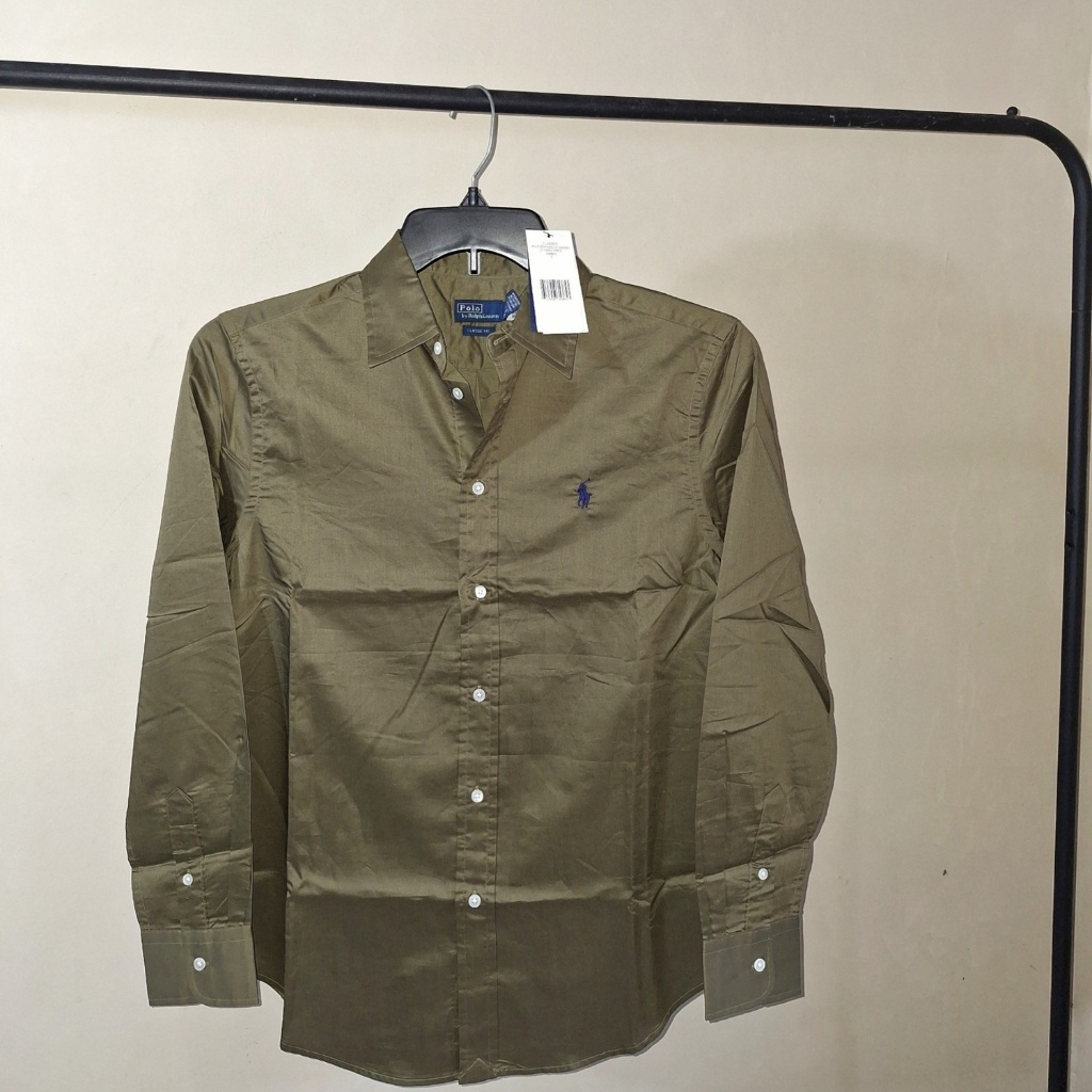 New Kemeja Army Polo Ralph Lauren Pria Wanita Cotton Original