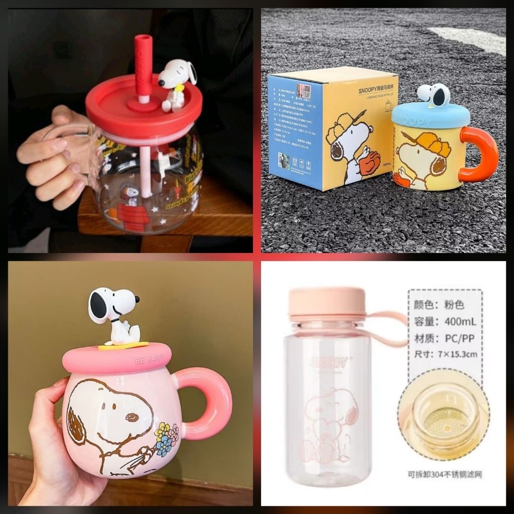 Gelas Mug Snoopy Cangkir Snoopy license