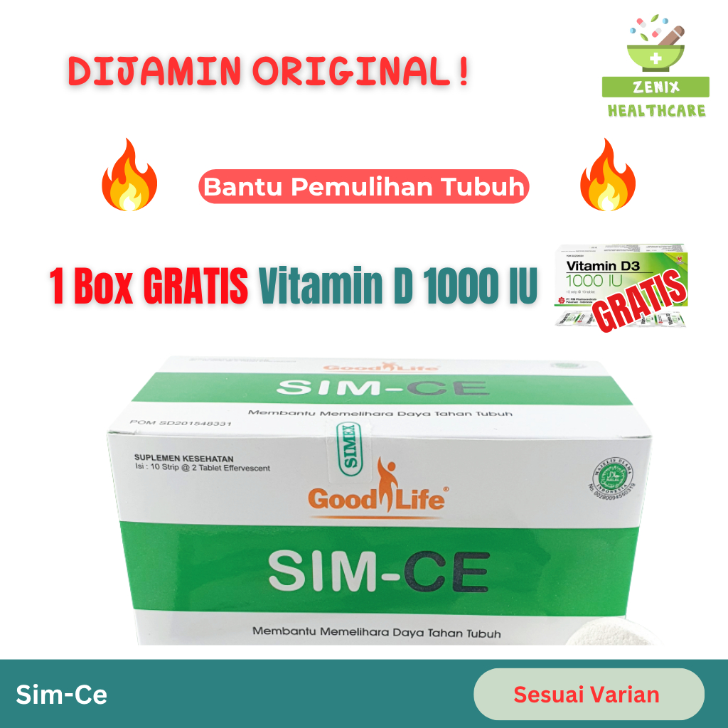 [1 Box] Good Life Sim-Ce Tablet Effervescent - Vitamin Daya Tahan Tubuh