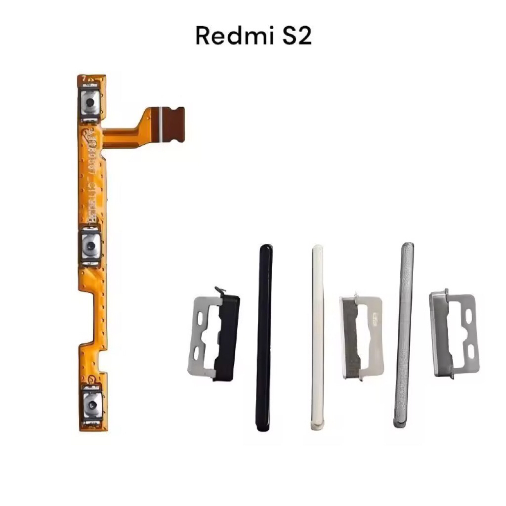 1 SET FLEXIBLE ON OFF VOLUME + TOMBOL LUAR XIOMI REDMI S2