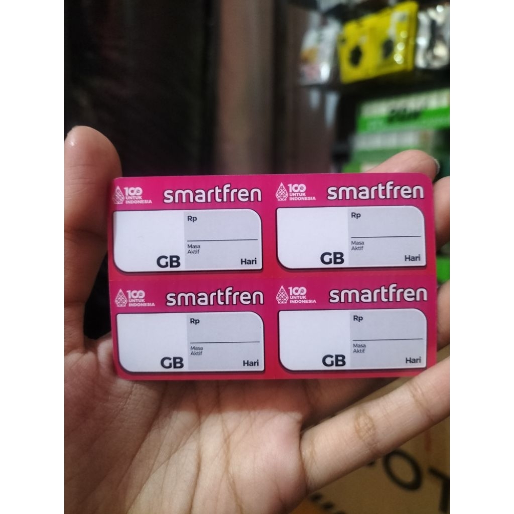 Voucher Kosong Smartfren Bahan Inject Nasional (Harga/SN)