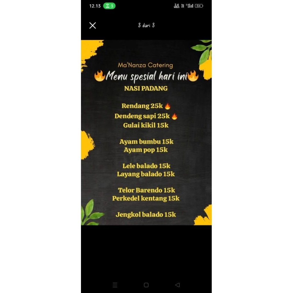 design menu makanan
