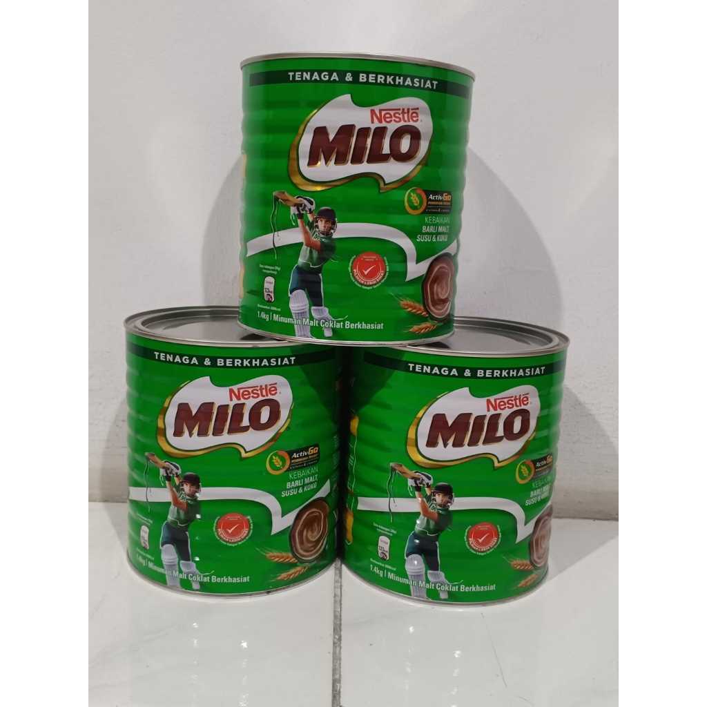 Milo Kaleng 1,4 kg Asli Malaysia - Bubuk, Halal