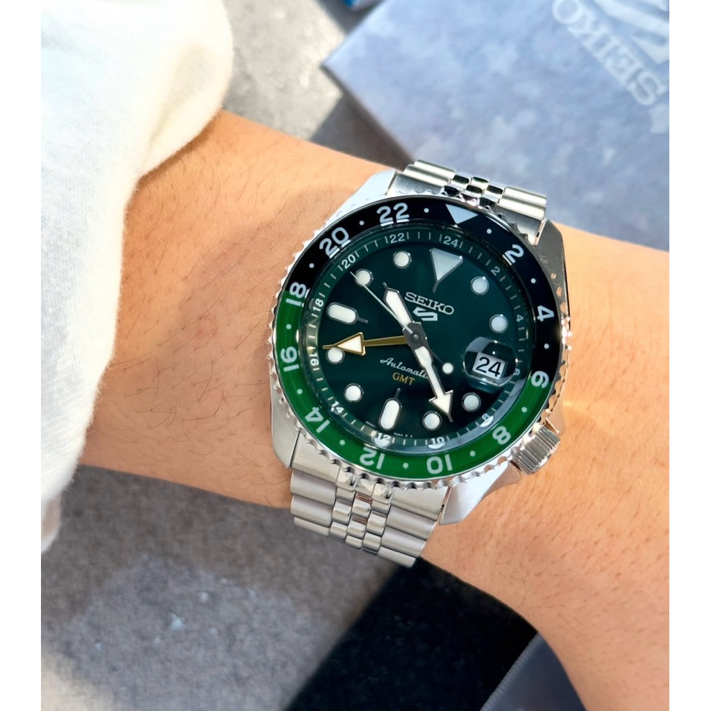 Seiko 5 Jubile GMT Aktif Original Jam Tangan Pria Automatic