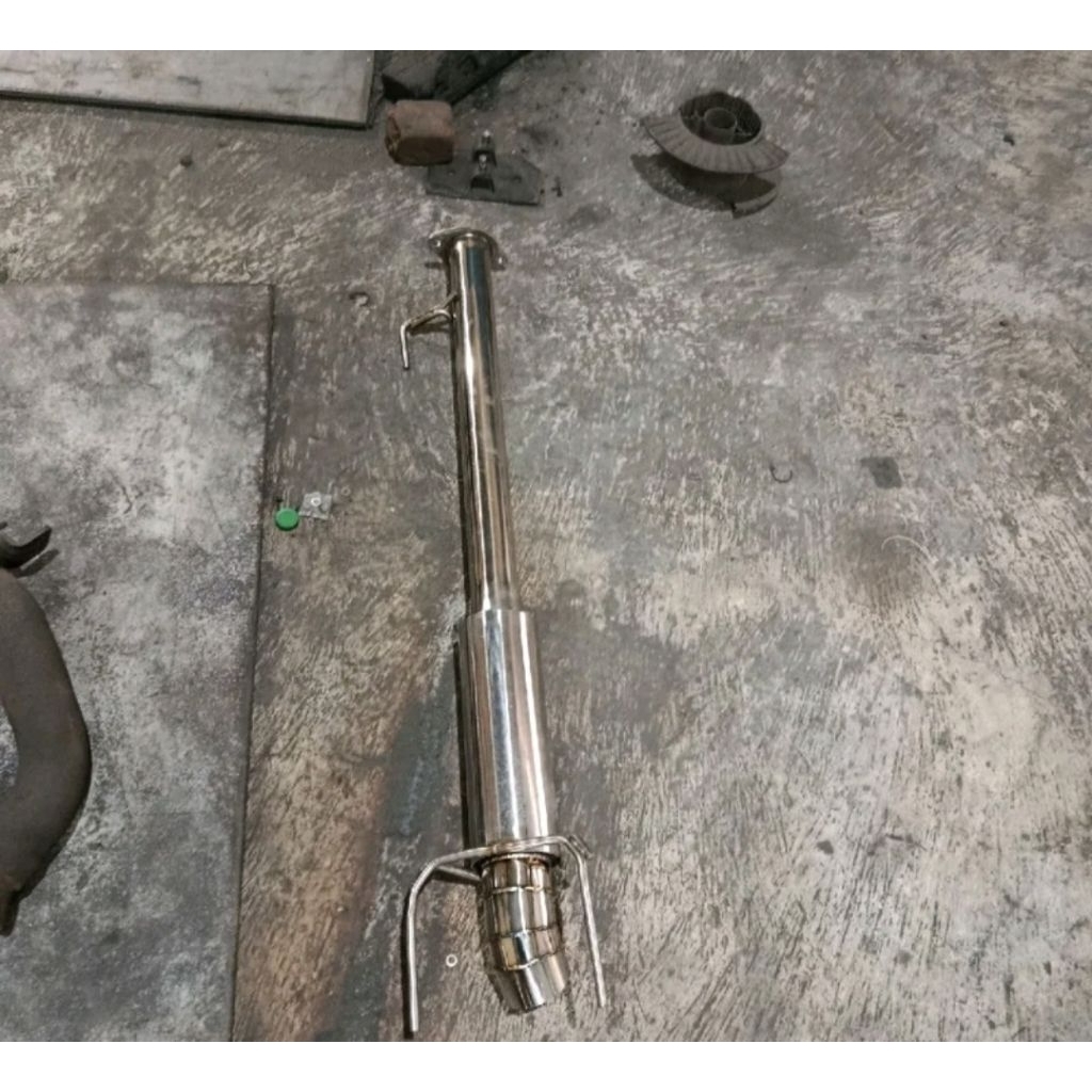 Mufler Drag V2 Buang Tengah Turun Ke Bawa
