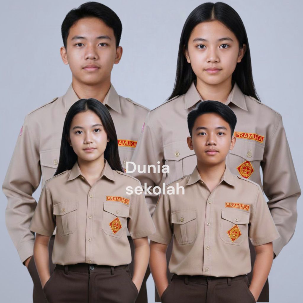 Martin - Baju Pramuka Penggalang SD SMP Laki Perempuan Bahan Rapilo Nasional Premium
