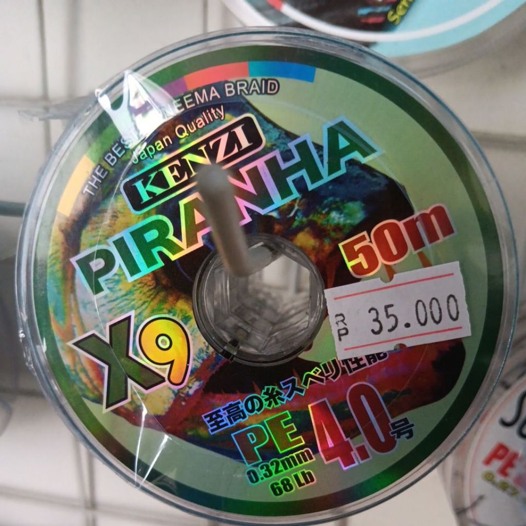 PE Kenzi Piranha x9 PE 3.0 PE 4.0 The Best Dyneema Braid 50 m
