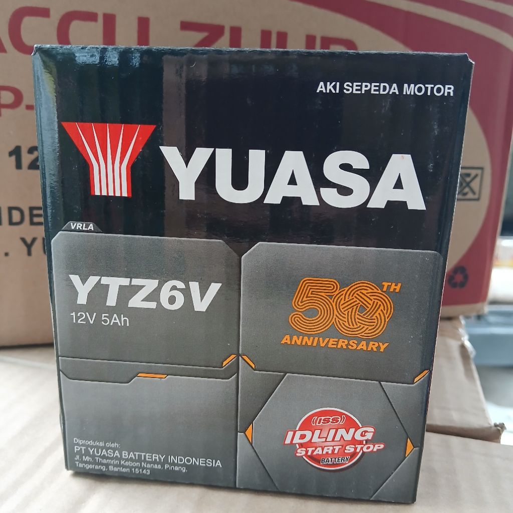 AKI YUASA YTZ6V UBTUK VARIO 125, VARIO 150, SCOOPY ISS, VARIO 110 LED YUASA