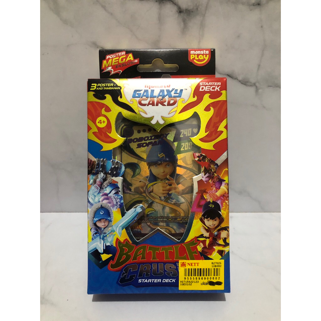 boboiboy sopan starter deck galaxy card malaysia