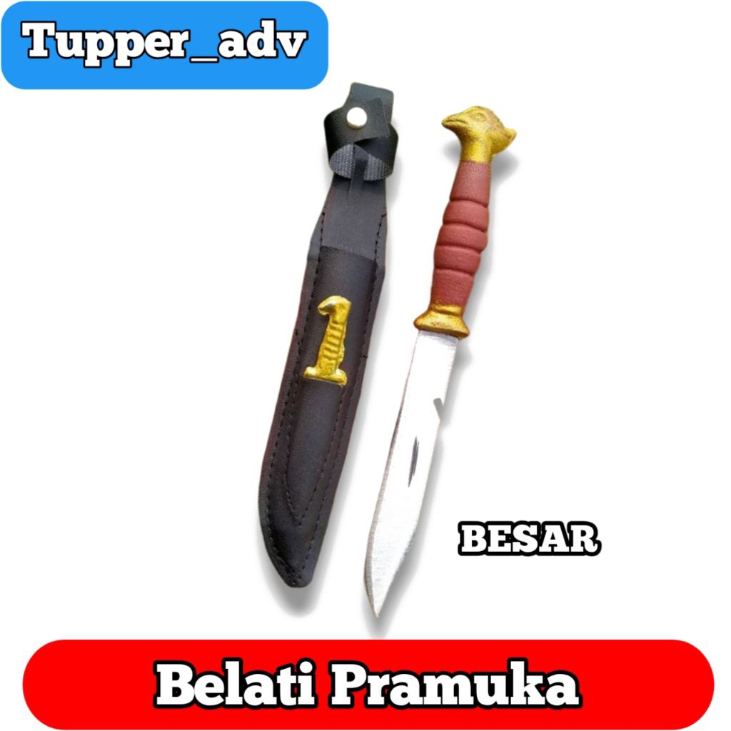 Belati Pramuka Besar / Pisau Belati Pramuka / Pisau Bowie Pramuka
