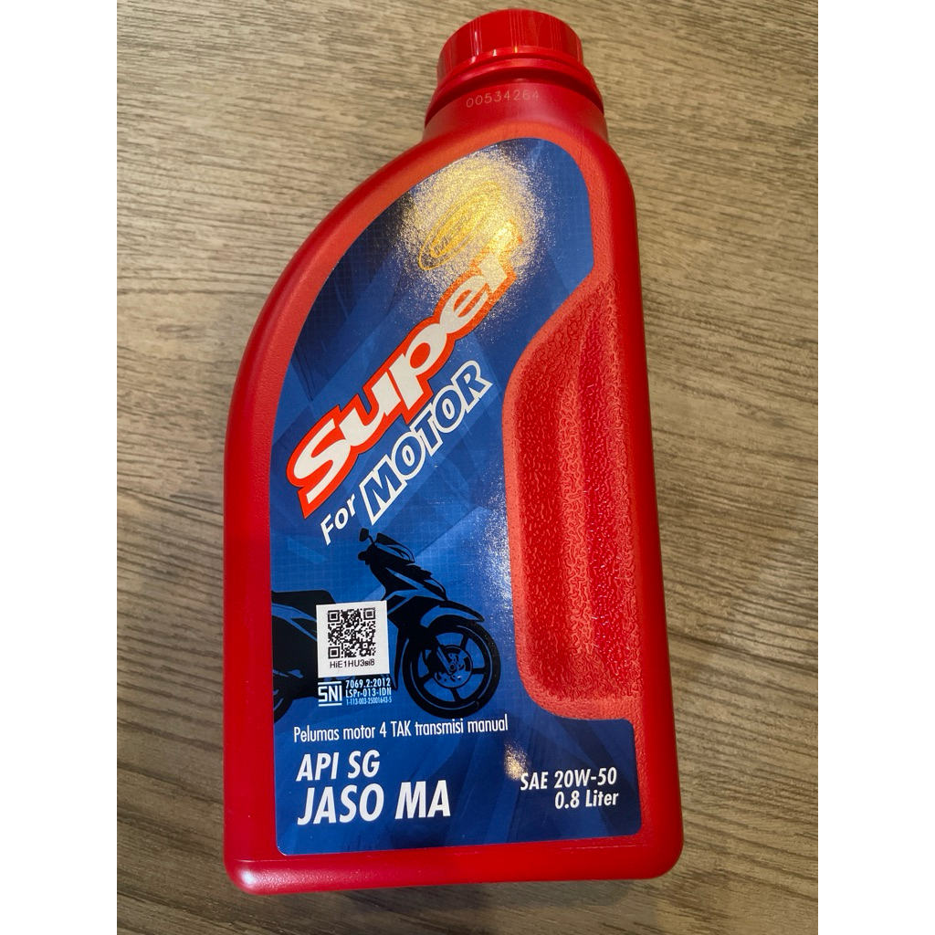 oil oli Mesran super motor 0,8 sae 20-50 Motorcyle Pertamina