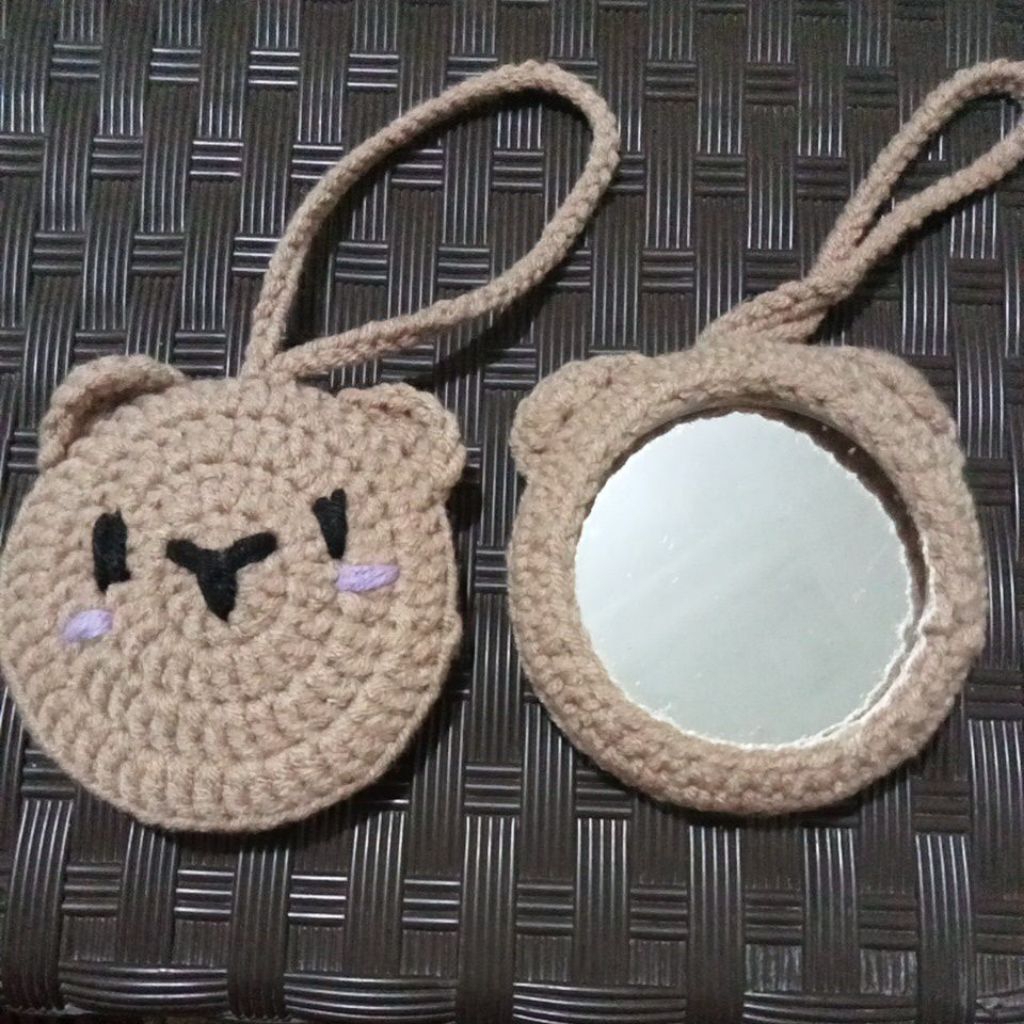 Ganci tas Rajut / Ganci Kaca Rajut