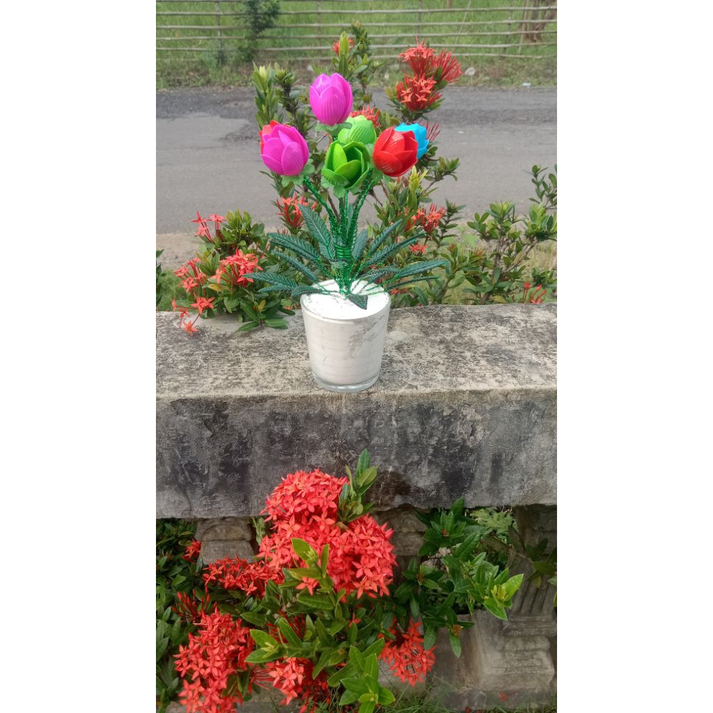 Bunga tulip akrilik