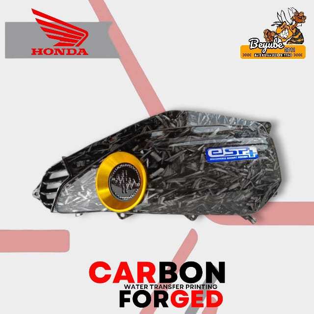 CORONG VELOSCITY " DETAK " carbon FORGED Tutup cover box bok filter saringan udara vario 125 150 fi 