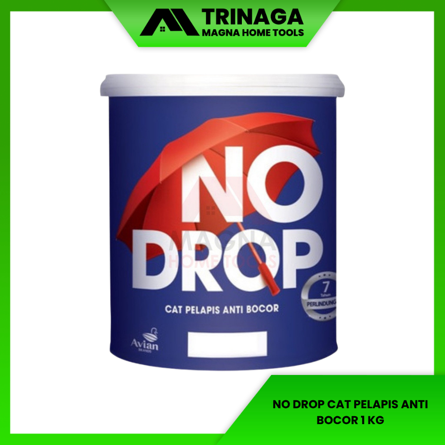 NO DROP PELAPIS ANTI BOCOR ATAP/DINDING WARNA PUTIH/HITAM/ABU/TRANSPARAN 1 LT