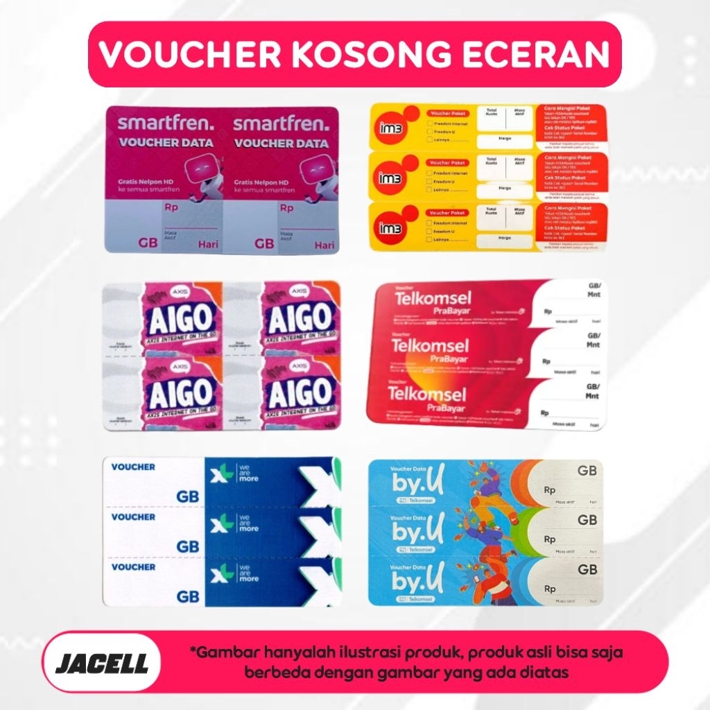 VOUCHER KOSONG ALL OPERATOR ECERAN