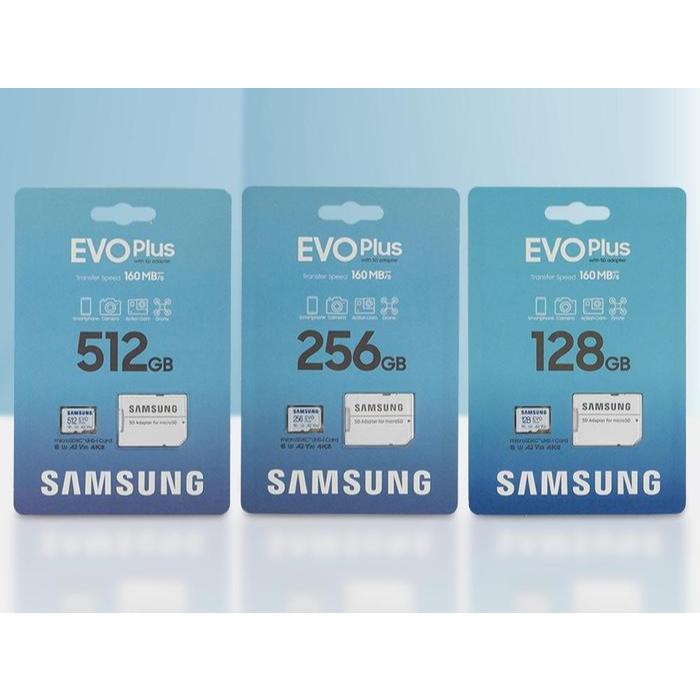 Samsung Evo Plus Micro SD / MicroSD Card 128Gb / 256Gb / 512Gb / 1TB 160MBps