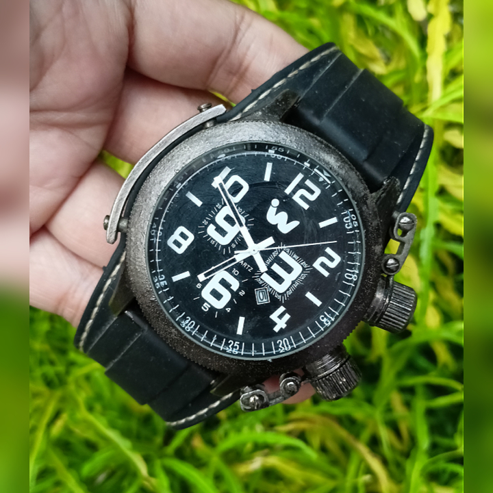 iWATCH Black Watch Original Second | Jam Tangan Pria Military Watch Preloved