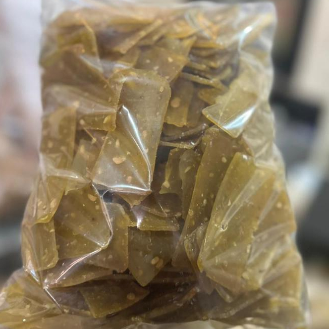 KERUPUK Tempe kotak kuning khas SEMARANG 500 Gram - mentah mudah digoreng