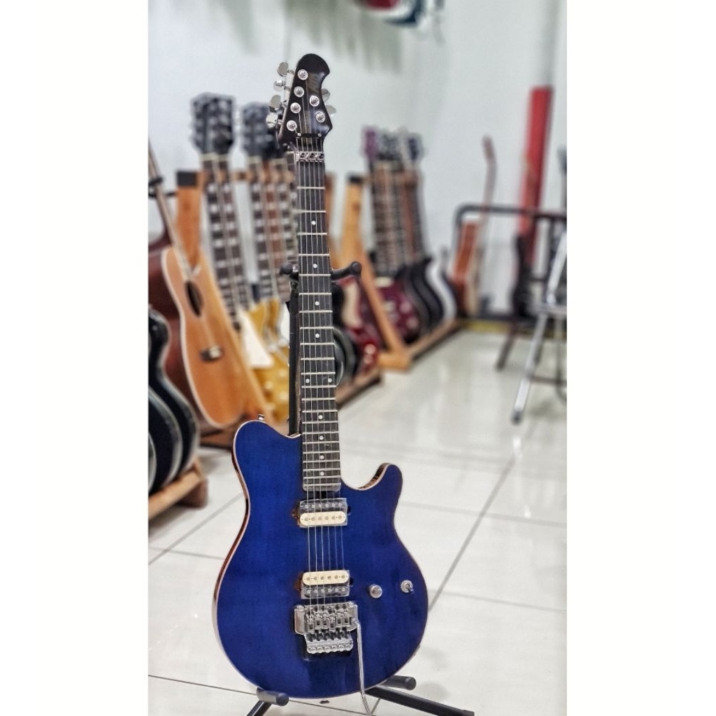 Gitar Musicman Axis blue updown elektrik listrik