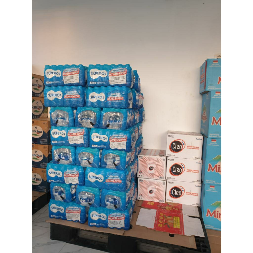 Super O2 / minuman botol mini 200 ml x 24 pcs