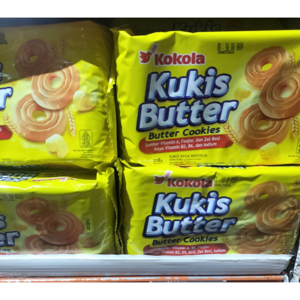 Kokola butter cookies mentega 218g