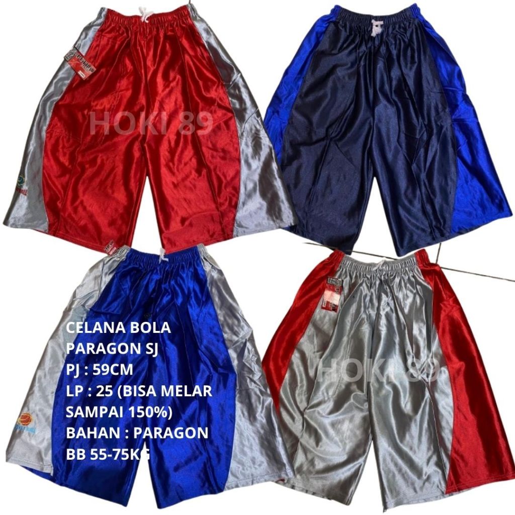HOKI 89 PROMO BUNDLE 100 RIBU DAPAT 4 PCS CELANA PENDEK BOLA PARAGON SUPER JUMBO PJ 59CM LP 25CM UNT