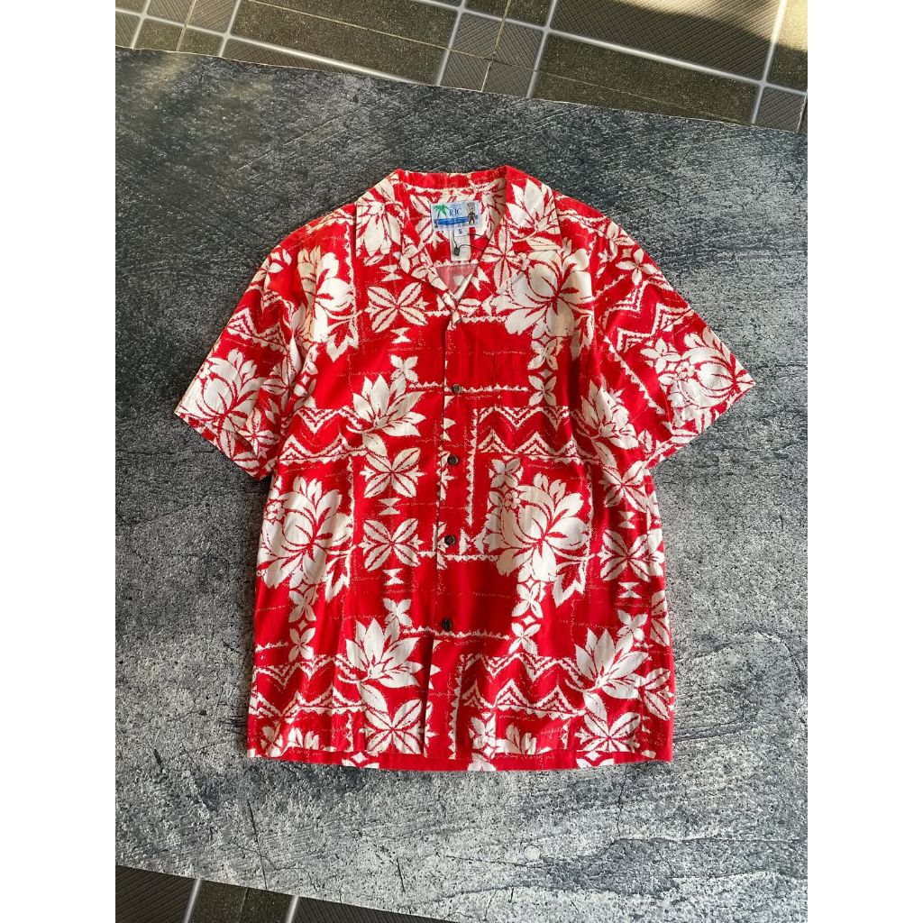 Kemeja vintage AOP Hawaiian Shirt art RJC Authentic