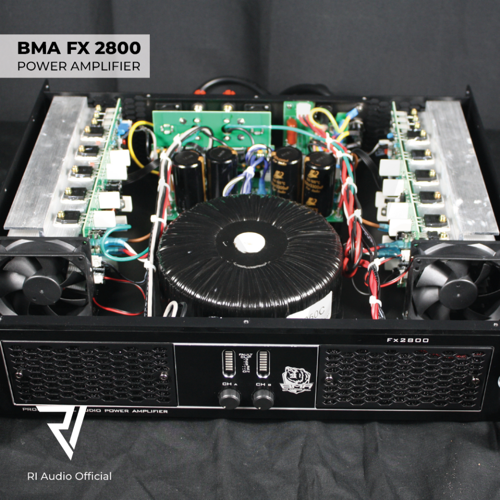 Power Amplifier BMA FX-2800 Channel Class / Kelas AB