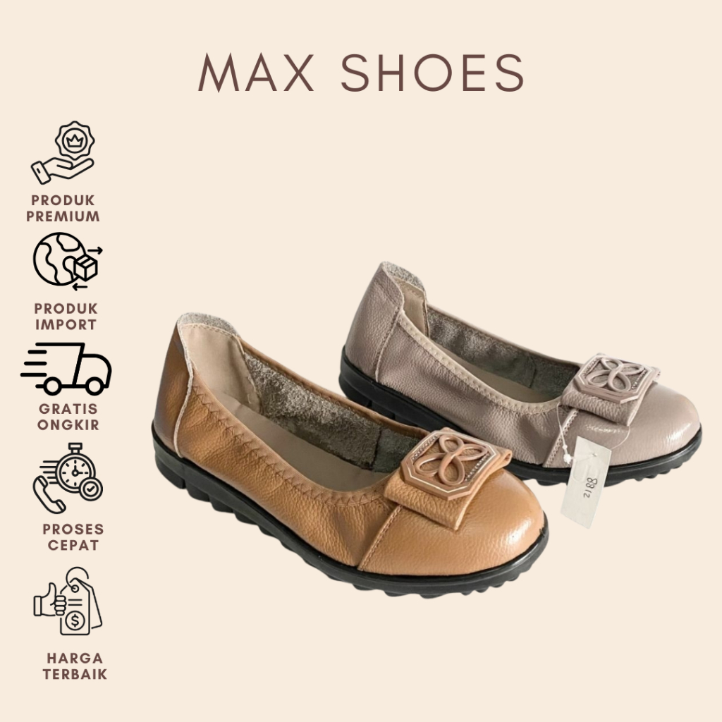 (Kulit Asli)Sepatu XiuXian Wanita Slip On pantofel,kantor,kerja,kasual import 8812 size 36-40