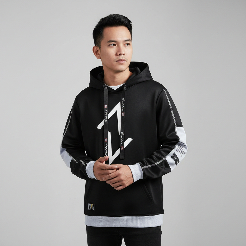 pria IKC 002 Jaket pria IKC 002 distro cbr six Bandung hoodie dua sisi bolak balik keren grosir paka