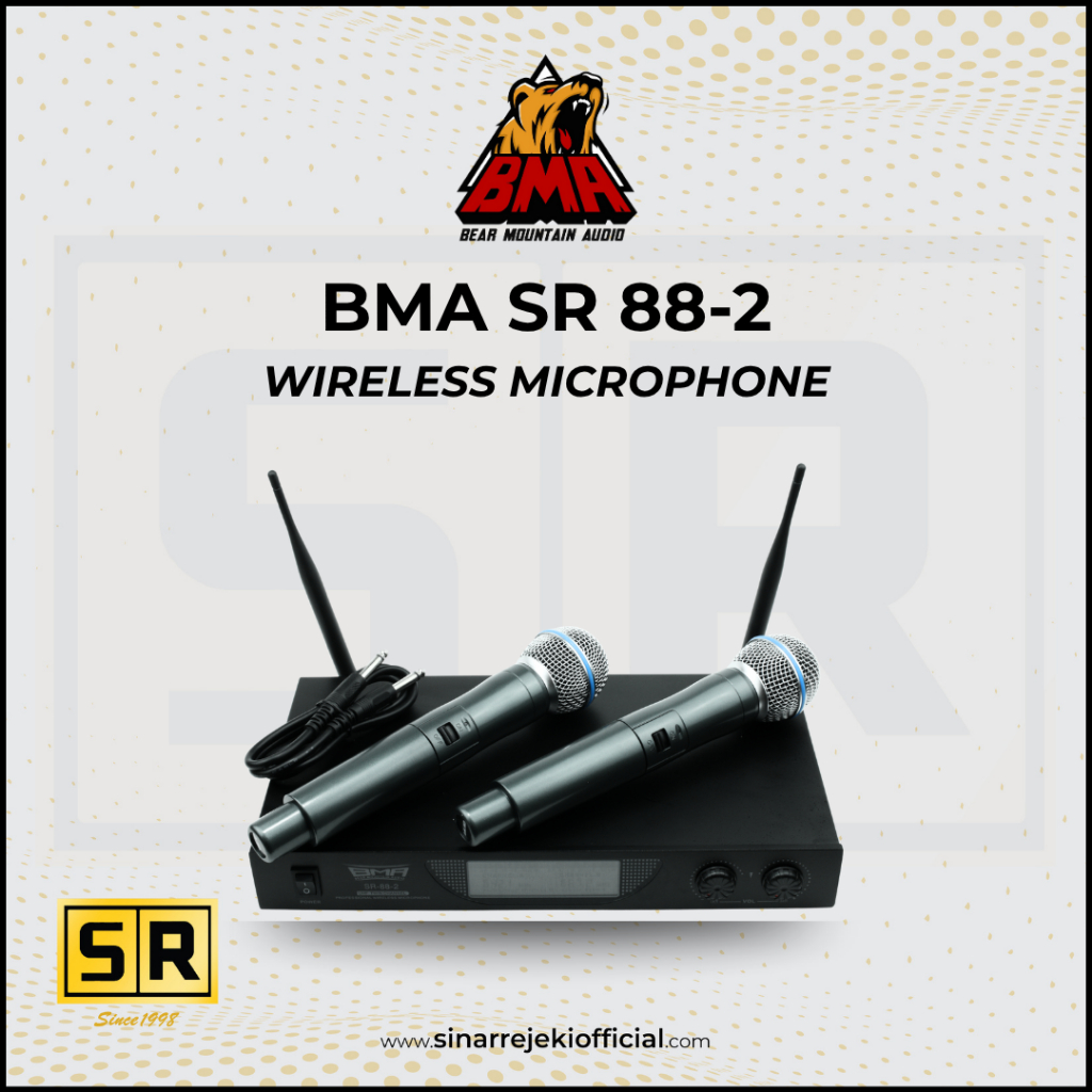 Professional Wireless Microphone BMA SR 88-2 / profesional nirkabel mikropon