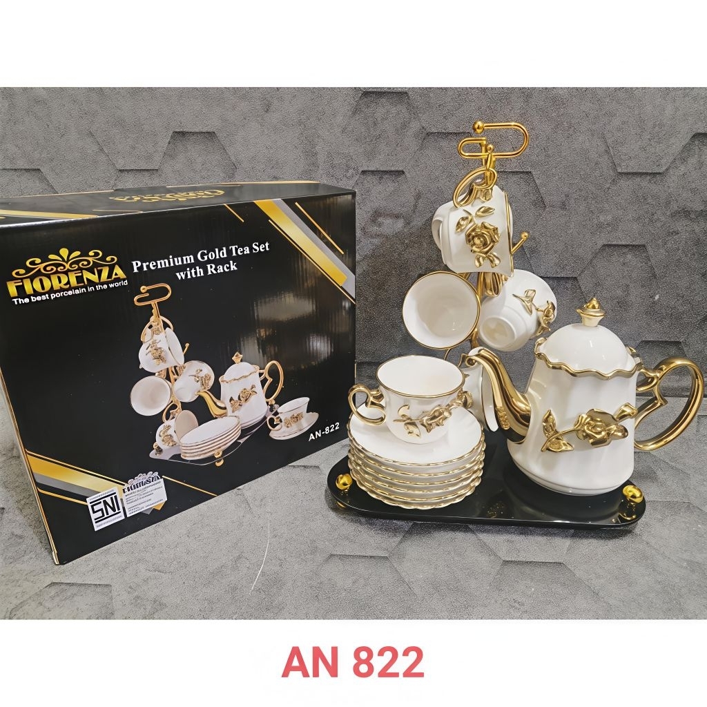 TEA SET / TEKO KERAMIK MARBLE FIORENZA 822 & 812
