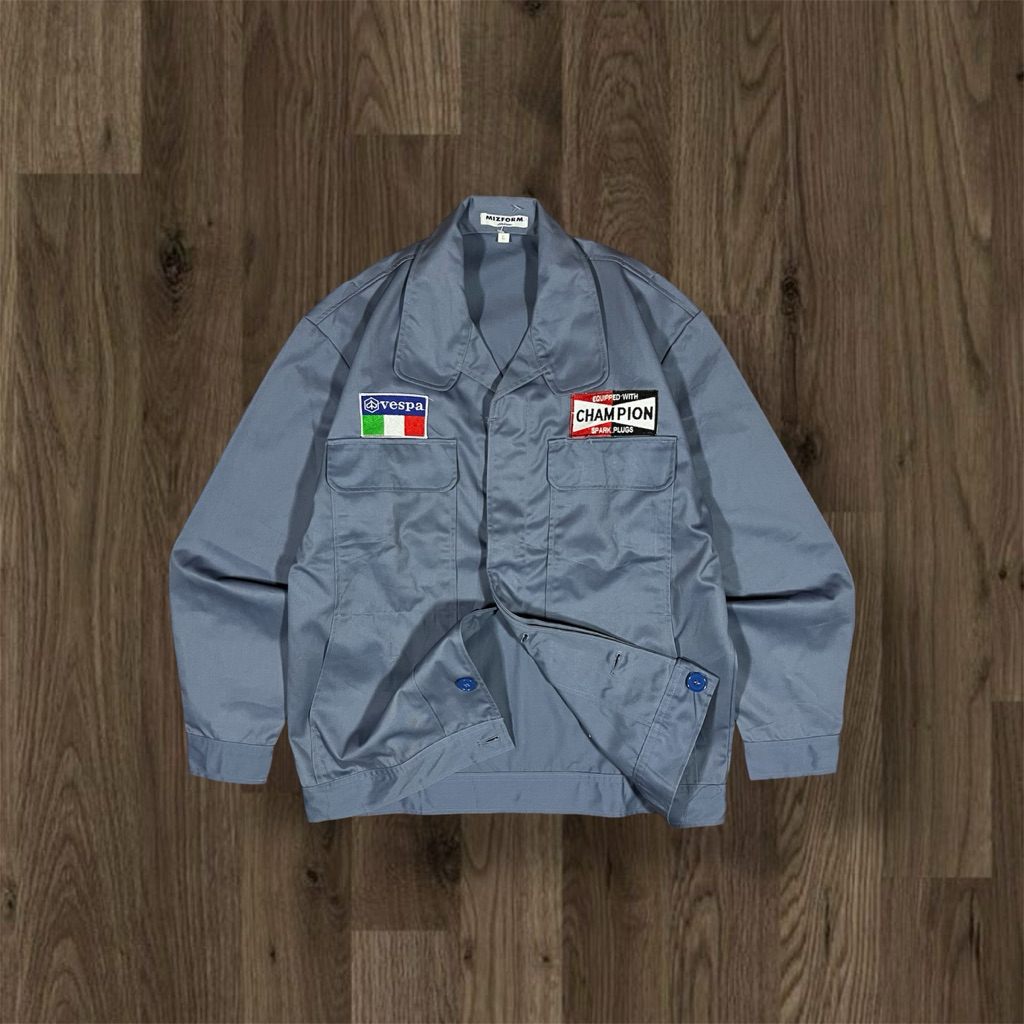 WORK JACKET MIZUNO JAPAN CUSTOMPATCH