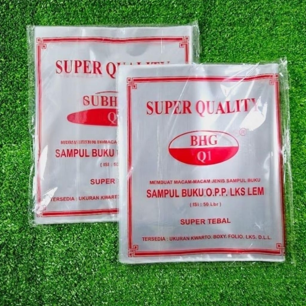 Sampul plastik LKS BHG/Sampul buku Lks opp lem/Sampul buku plastik Lks