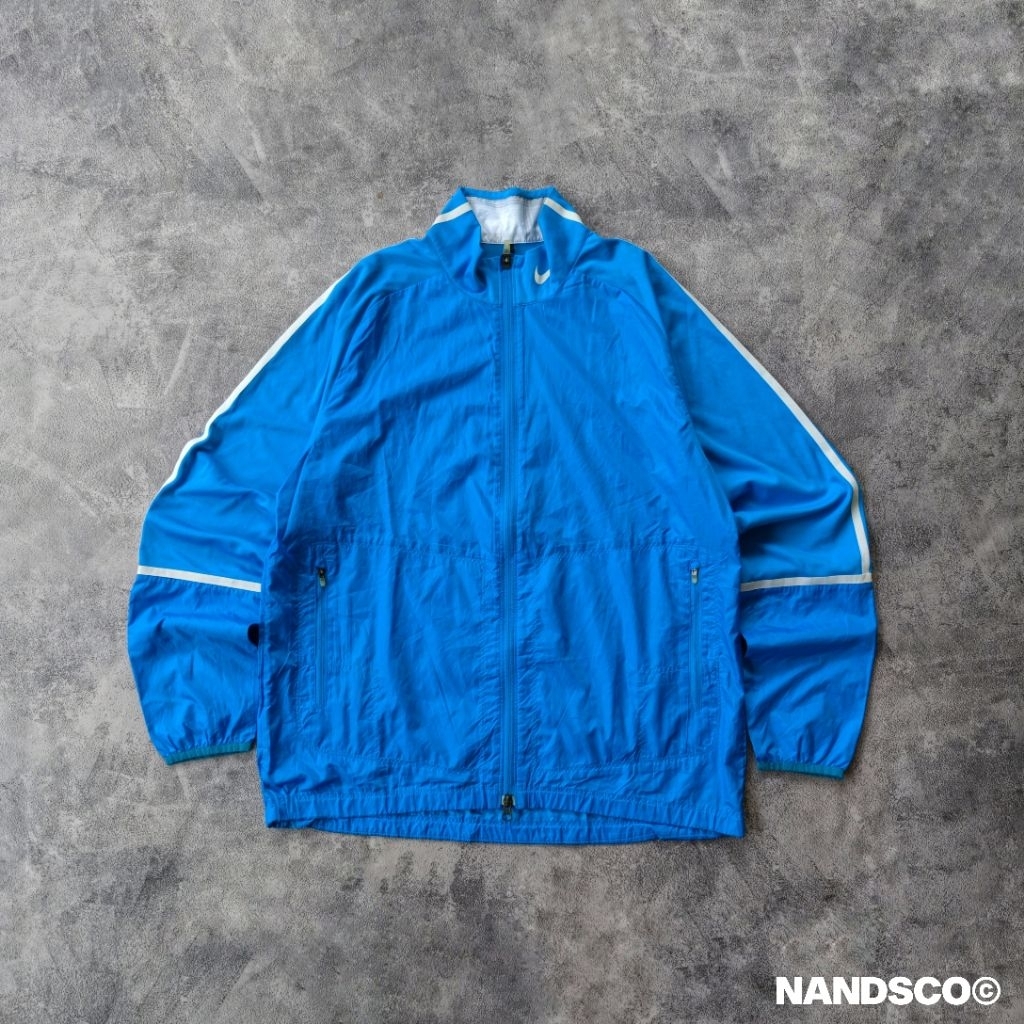 NIKE GOLF Tech Track Zipper Jacket - Electric Blue