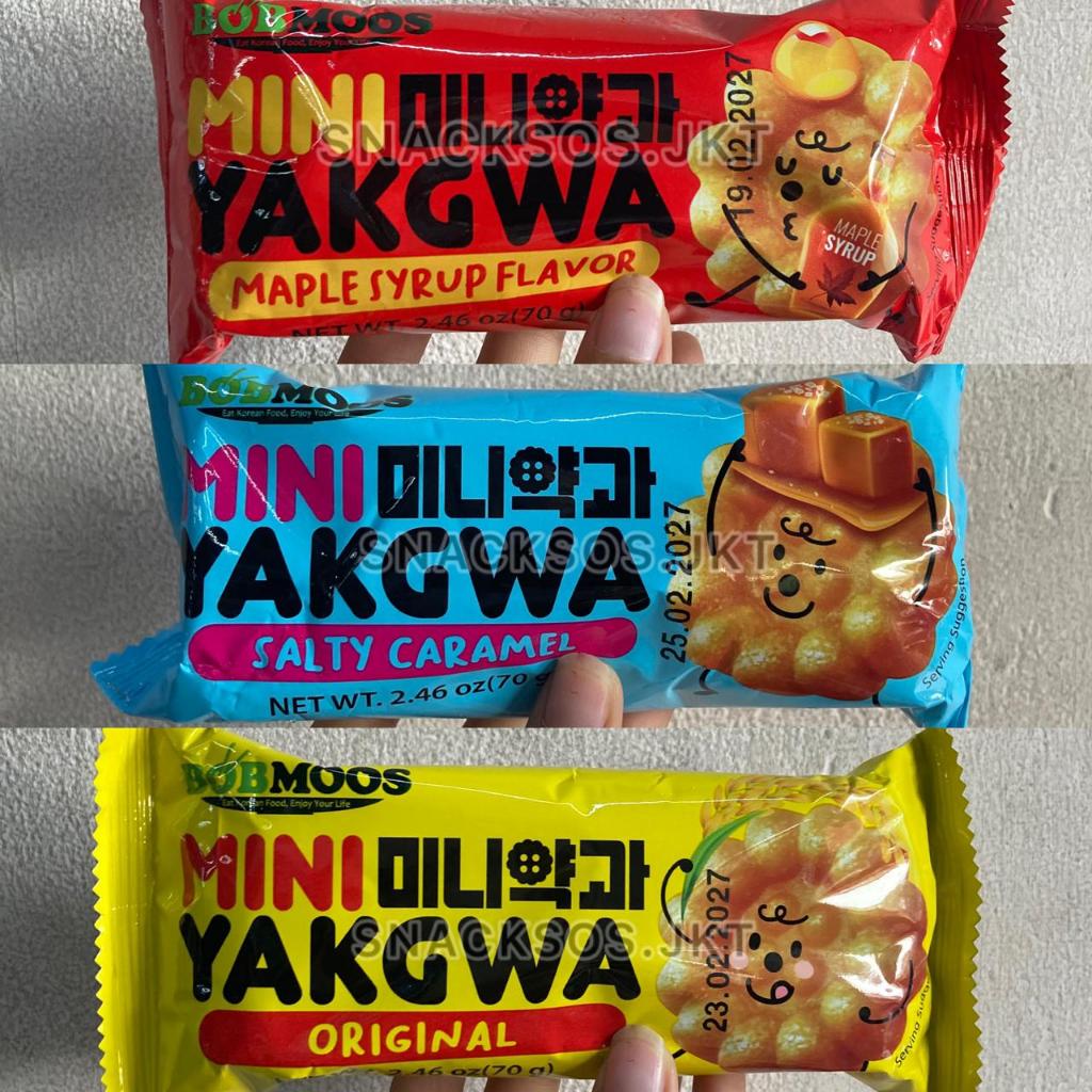 BOBMOOS MINI YAKGWA KUKIS ORIGINAL / MAPLE SYRUP / SALTY CARAMEL KOREA COOKIES