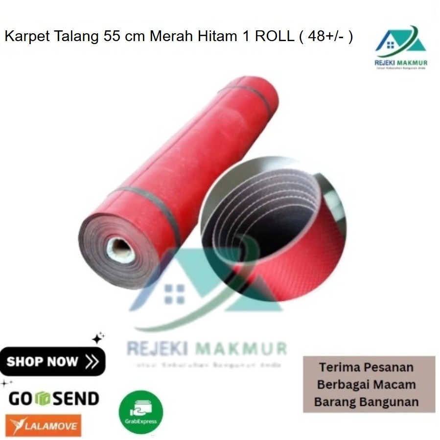 Karpet Talang Lebar 55CM - @ 1 ROLL  ( 48 +-)