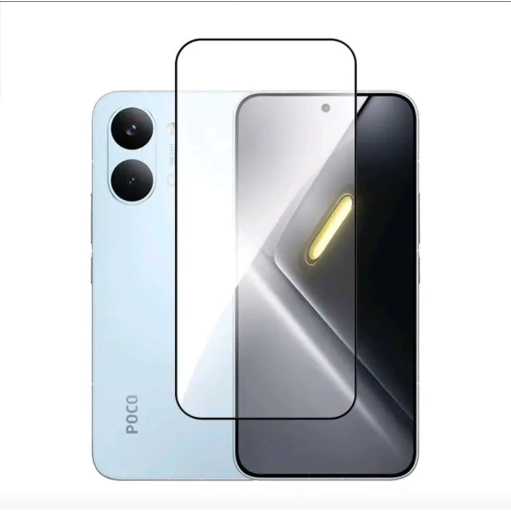Premium Tempered Glass For Poco X8 Pro/X8 Pro Max” Full Cover Screen Protector