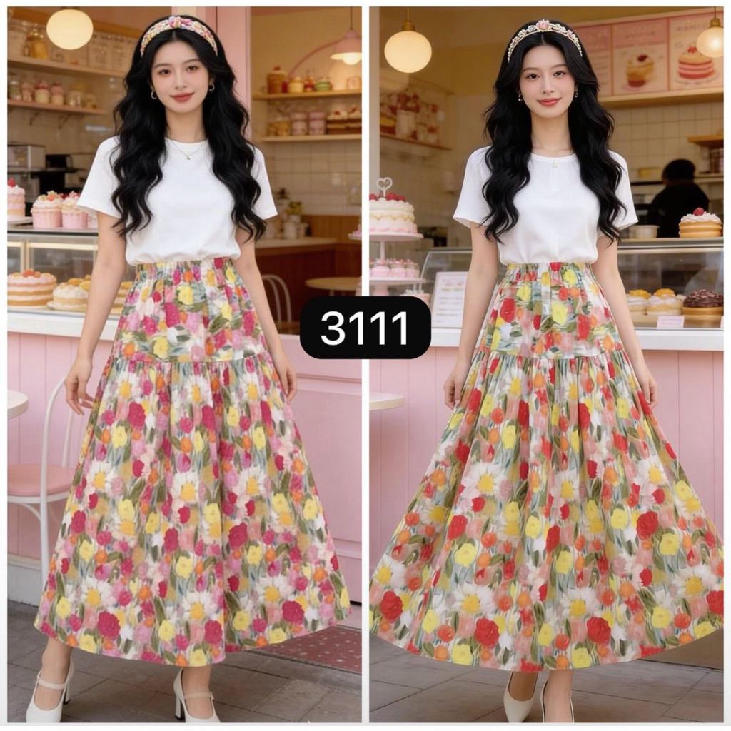 ROK KATUN BUNGA BANGKOK PREMIUM IMPORT/ROK KATUN FLOWER VIRAL REALPICT