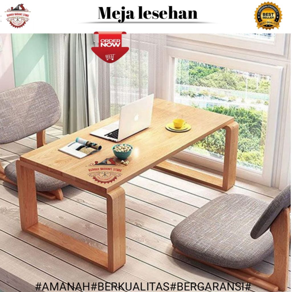Meja kopi meja tamu kayu minimalis modern meja lesehan coffe table meja makan lesehan meja teras mej